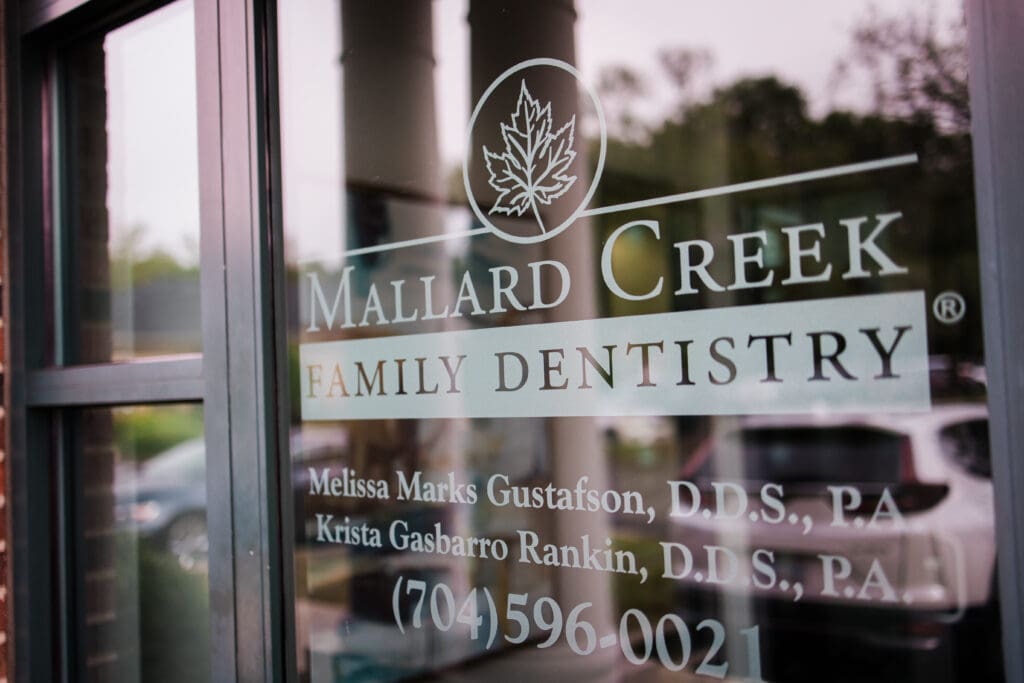 Mallard Creek Family Dentistry exterior signage
